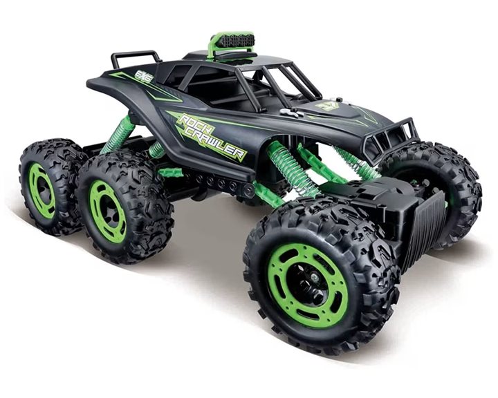 Maisto Τηλεκατευθυνόμενο Rock Crawler 6x6 Matte Black