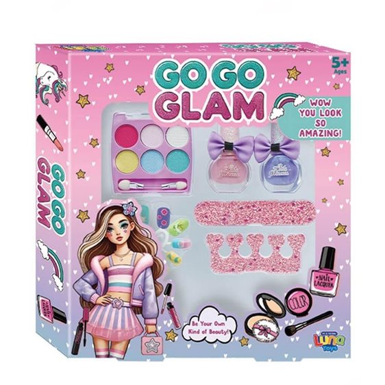 Μακιγιάζ Σετ Go Go Glam Luna Toys 22τμχ. 23,7x4x25,7 εκ. 000623018