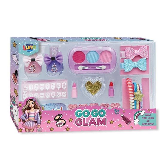 Μακιγιάζ Σετ Go Go Glam Luna Toys 19τμχ. 28x4x21,5 εκ. 000623022