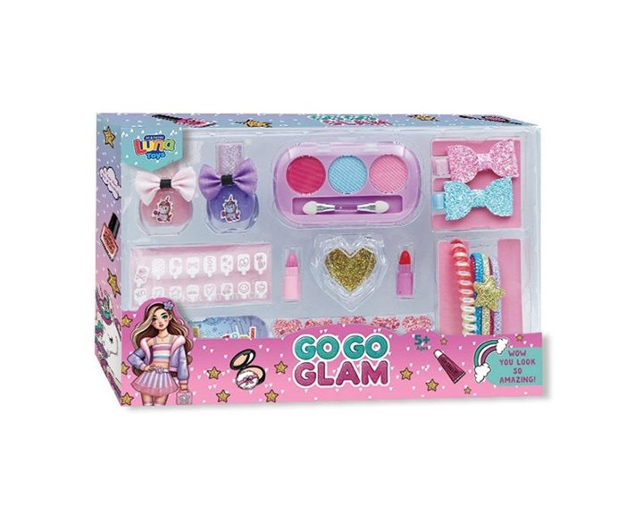 Μακιγιάζ Σετ Go Go Glam Luna Toys 19τμχ. 28x4x21,5 εκ. 000623022