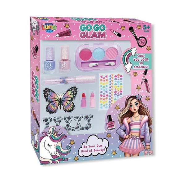 Μακιγιάζ Σετ Go Go Glam Luna Toys 12τμχ. 21,5x3,5x28,5 εκ. 000623025