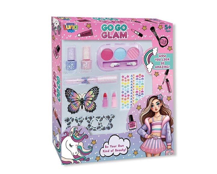 Μακιγιάζ Σετ Go Go Glam Luna Toys 12τμχ. 21,5x3,5x28,5 εκ. 000623025