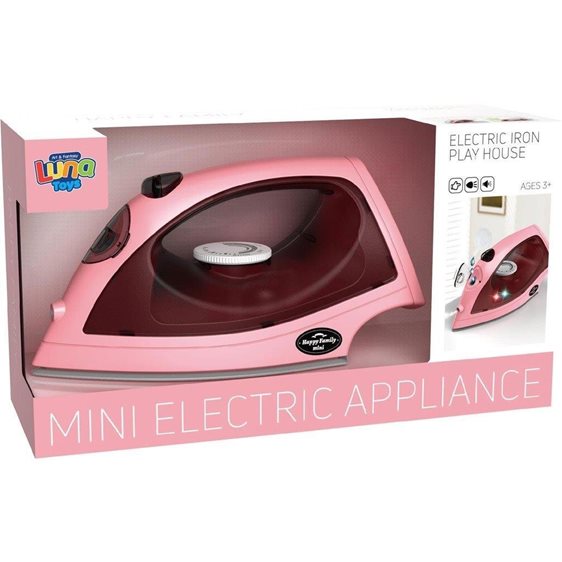 Σίδερο Luna Toys Ροζ με φως, ήxο και καπνό 28x9,5x15,5εκ. 000623251