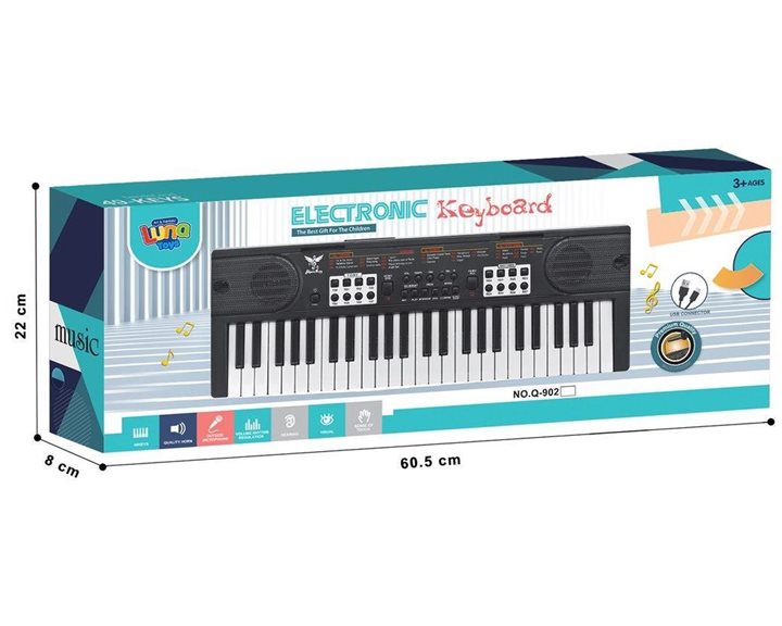 Άρμονιο 24 Κλειδιών με Μικρόφωνο και USB 60.5x8x22cm 000623294