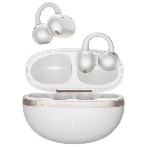 QCY Crossky C50 White (CT06) Open Ear Earclip, BT 6.0, IPX5 waterproof, 35h