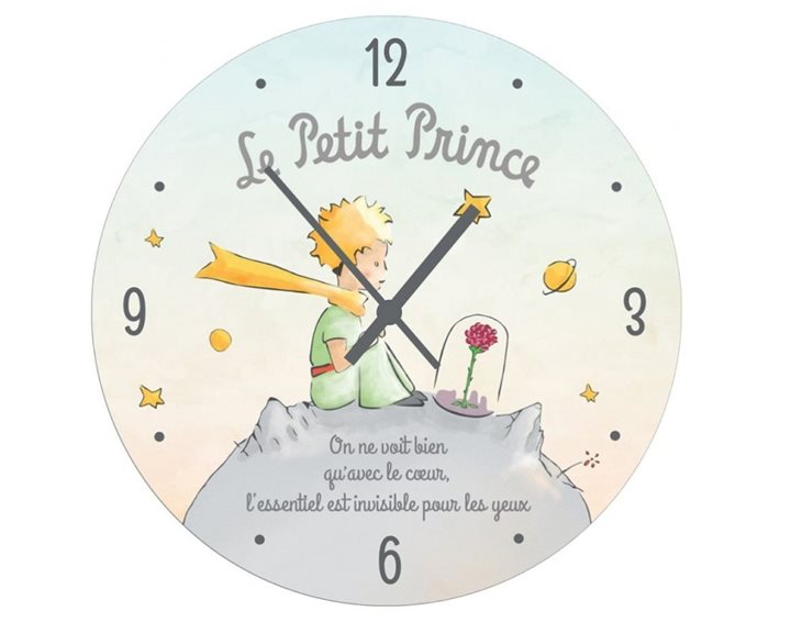 Enesco Ρολόι Τοίχου 28cm Le Petit Prince Rose