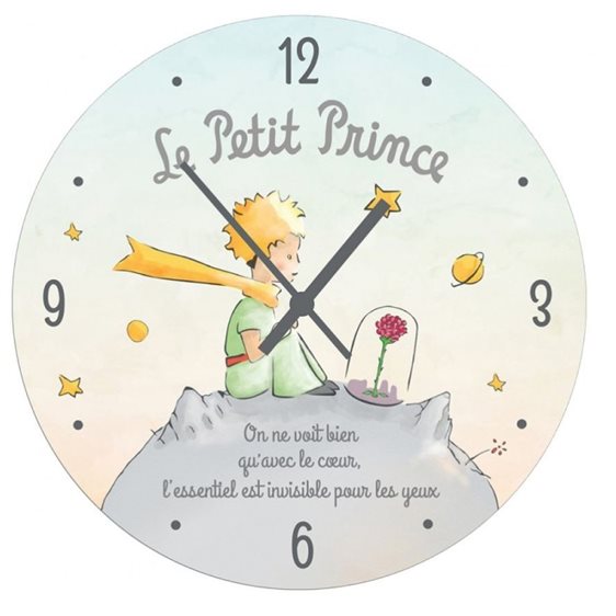 Enesco Ρολόι Τοίχου 28cm Le Petit Prince Rose