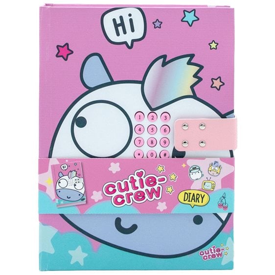 Cutie Crew Σημειωματάριο Α5 με Secret Code Lock