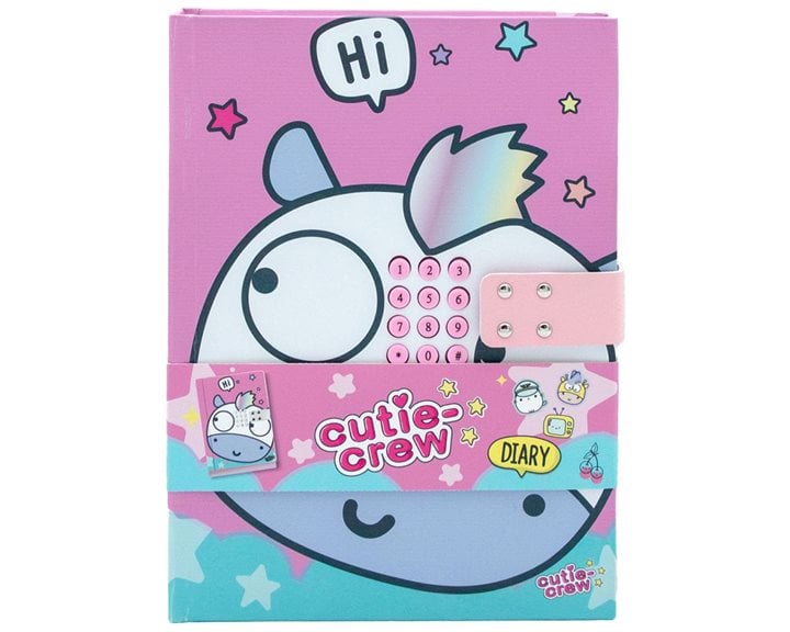 Cutie Crew Σημειωματάριο Α5 με Secret Code Lock