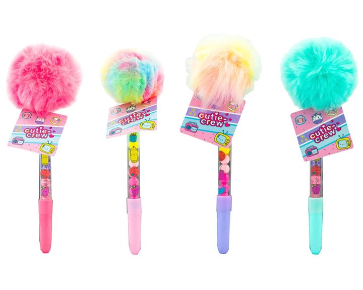 Cutie Crew Pen Crystal & Fluffy