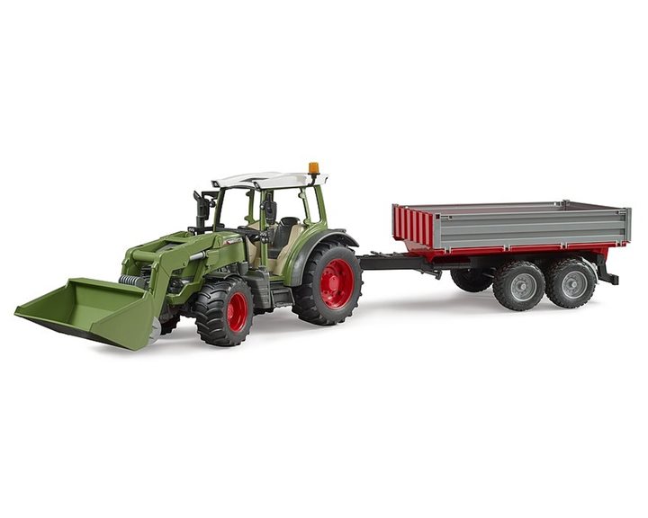Bruder Τρακτέρ Fendt Vario 211 με Φορτωτή και Καρότσα 1:16