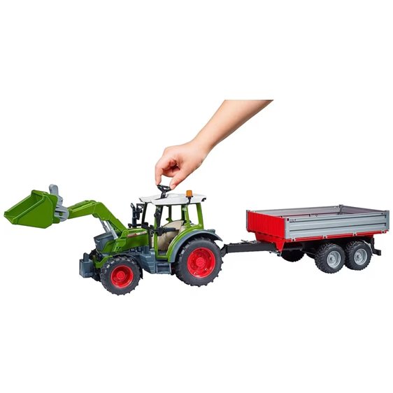 Bruder Τρακτέρ Fendt Vario 211 με Φορτωτή και Καρότσα 1:16