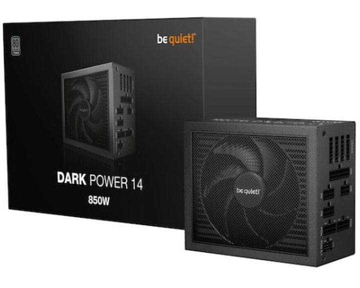 BEQUIET PSU DARK POWER 14 850W BP019EU, TITANIUM CERTIFIED, MODULAR CABLES, 135MM FAN, 10YW.