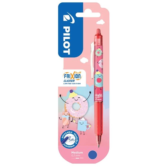 Pilot Στυλό Frixion Sweet Paradise Clicker 0.7mm Μπλε