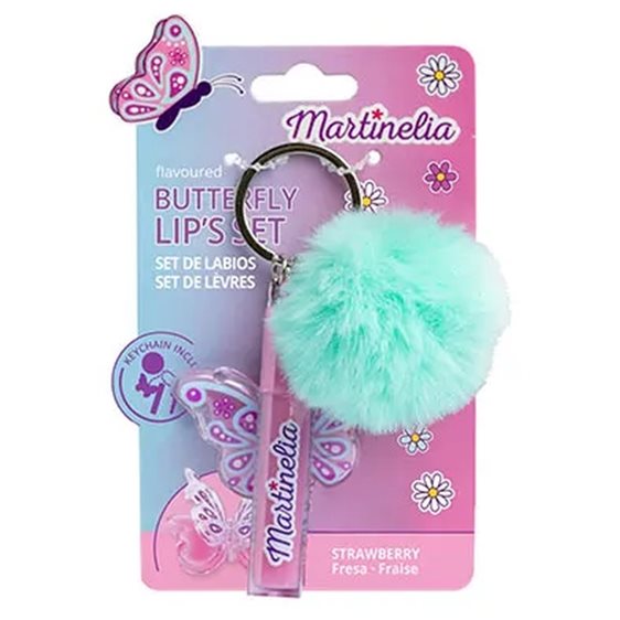 Martinelia World Butterfly Lip & Pompom Set LM-68143