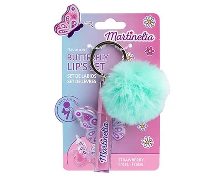 Martinelia World Butterfly Lip & Pompom Set LM-68143