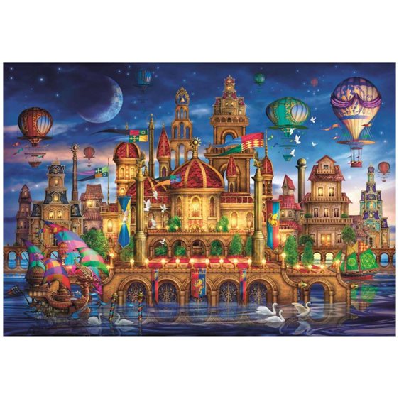 Clementoni Παζλ High Quality Collection Downtown 1000 τμχ - Compact Box
