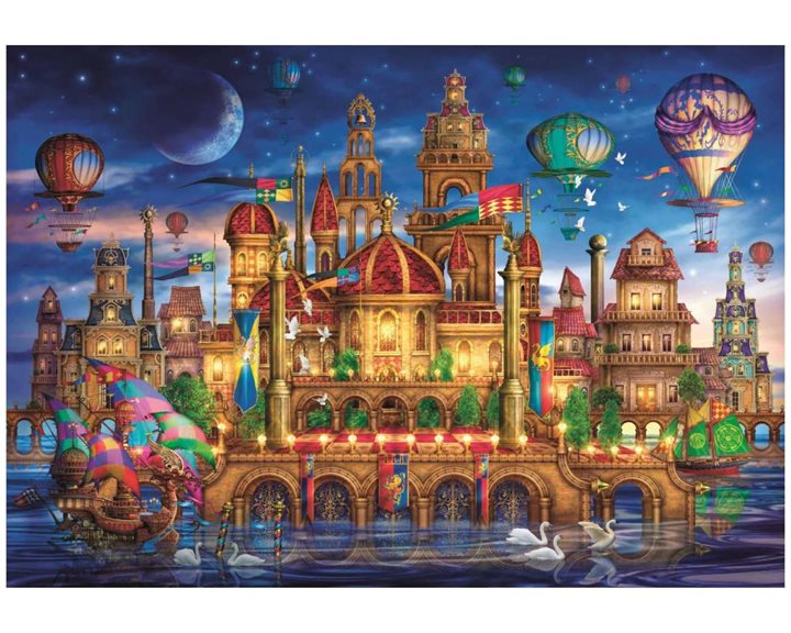 Clementoni Παζλ High Quality Collection Downtown 1000 τμχ - Compact Box