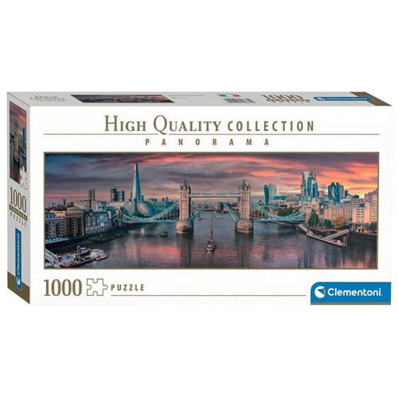 Clementoni Παζλ Panorama High Quality Collection Κατά Μήκος Του Ποταμού Τάμεση 1000 τμχ