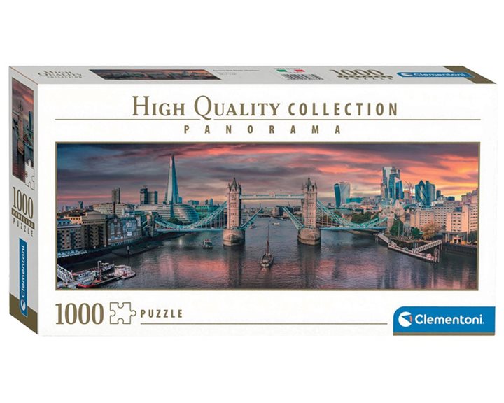 Clementoni Παζλ Panorama High Quality Collection Κατά Μήκος Του Ποταμού Τάμεση 1000 τμχ