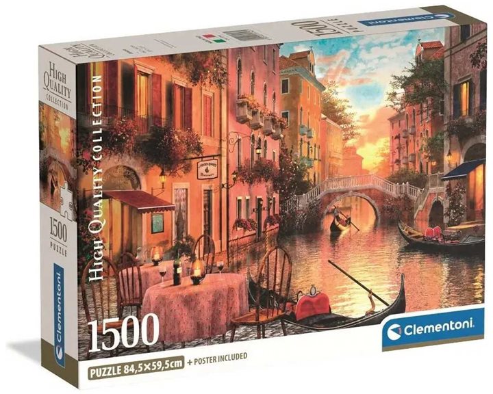 Clementoni Παζλ High Quality Collection Βενετία 1500 τμχ - Compact Box