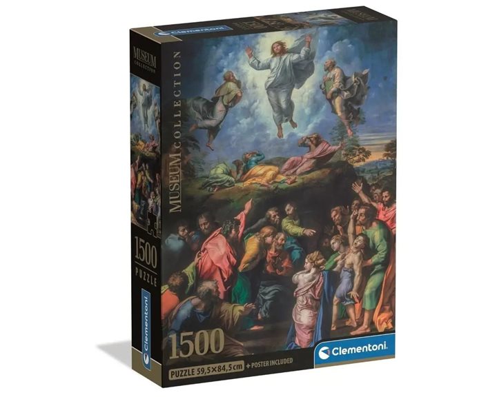 Clementoni Παζλ Museum Collection Raphael: Η μεταμόρφωση 1500 τμχ - Compact Box