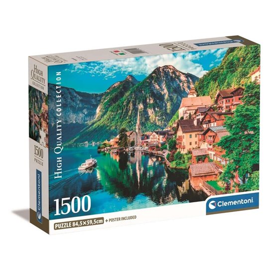 Clementoni Παζλ High Quality Collection Χάλστατ 1500 τμχ - Compact Box