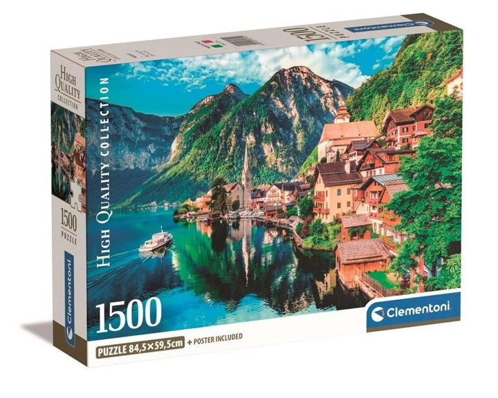 Clementoni Παζλ High Quality Collection Χάλστατ 1500 τμχ - Compact Box