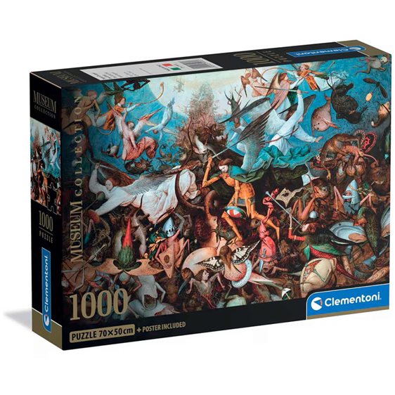 Clementoni Παζλ Museum Collection Bruegel: Η Πτώση των Επαναστατημένων Αγγέλων 1000 τμχ - Compact Bo