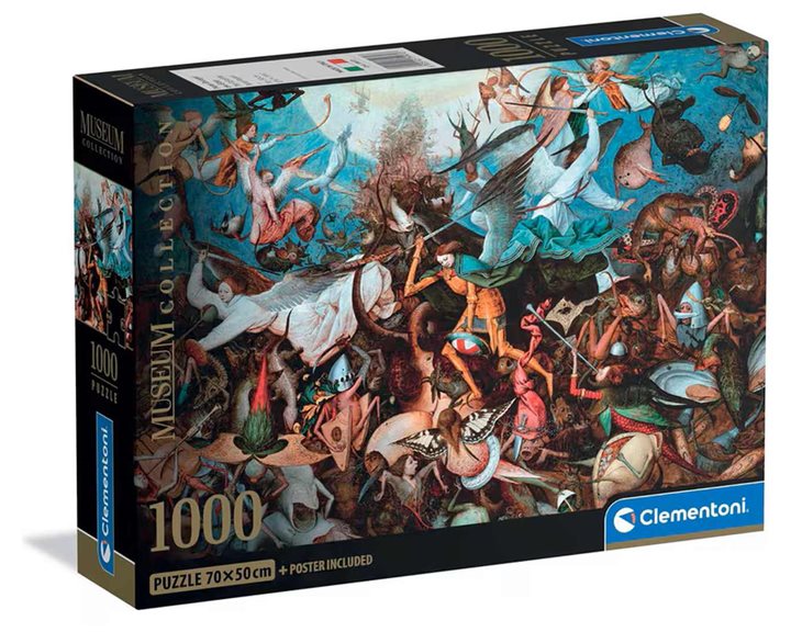Clementoni Παζλ Museum Collection Bruegel: Η Πτώση των Επαναστατημένων Αγγέλων 1000 τμχ - Compact Bo