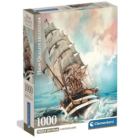 Clementoni Παζλ High Quality Collection Amerigo Vespucci 1000 τμχ - Compact Box
