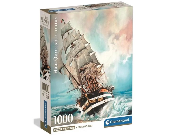 Clementoni Παζλ High Quality Collection Amerigo Vespucci 1000 τμχ - Compact Box