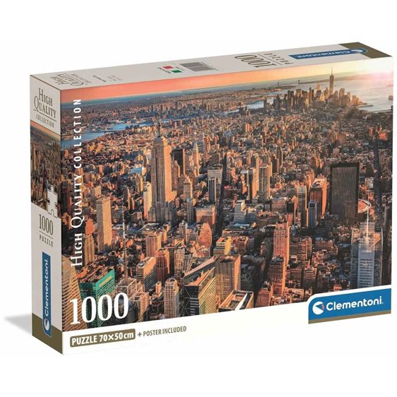 Clementoni Παζλ High Quality Collection Νέα Υόρκη 1000 τμχ - Compact Box