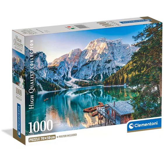 Clementoni Παζλ High Quality Collection Σμαραγδένια Λίμνη Μπράις 1000 τμχ - Compact Box