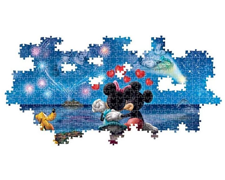 Clementoni Παζλ Panorama High Quality Collection Disney Mickey & Minnie 1000 τμχ - Compact Box