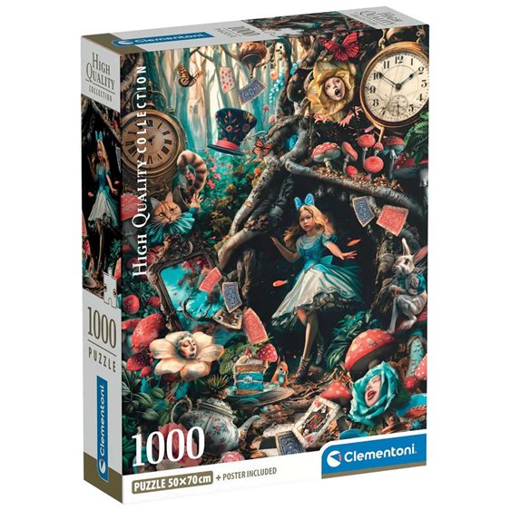 Clementoni Παζλ High Quality Collection Μέρα στη Χώρα των Θαυμάτων 1000 τμχ - Compact Box