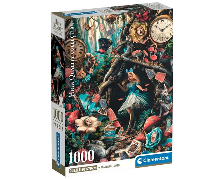 Clementoni Παζλ High Quality Collection Μέρα στη Χώρα των Θαυμάτων 1000 τμχ - Compact Box