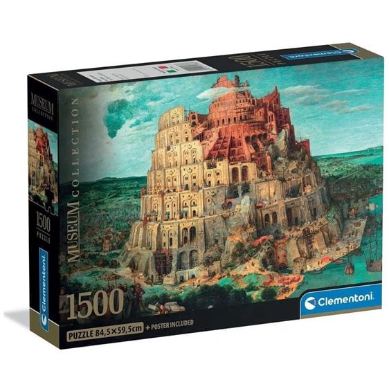 Clementoni Παζλ Museum Collection Bruegel: Ο Πύργος Της Βαβέλ 1500 τμχ - Compact Box