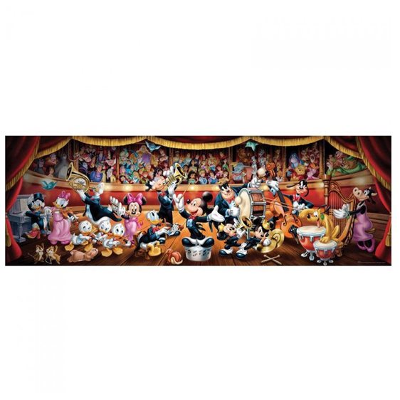 Clementoni Παζλ Panorama High Quality Collection Disney Ορχήστρα 1000 τμχ - Compact Box