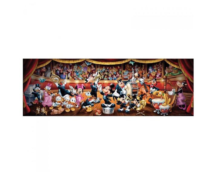 Clementoni Παζλ Panorama High Quality Collection Disney Ορχήστρα 1000 τμχ - Compact Box