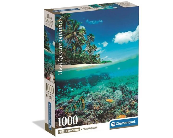Clementoni Παζλ High Quality Collection Καλοκαιρινός Παράδεισος 1000 τμχ - Compact Box