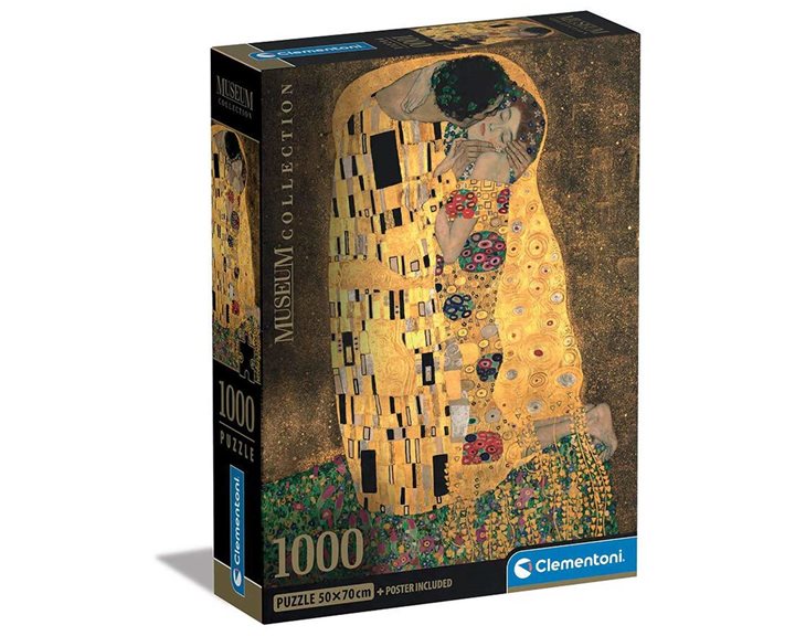 Clementoni Παζλ Museum Collection Klimt: Το Φιλί 1000 τμχ - Compact Box