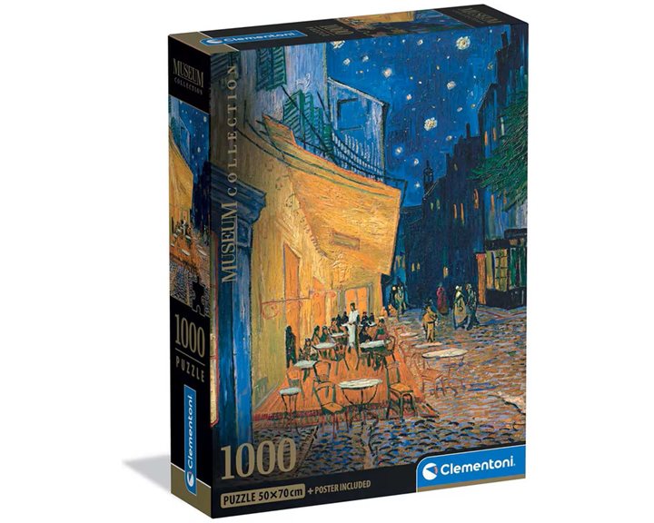 Clementoni Παζλ Museum Collection Van Gogh: Καφέ τη Νύχτα 1000 τμχ - Compact Box