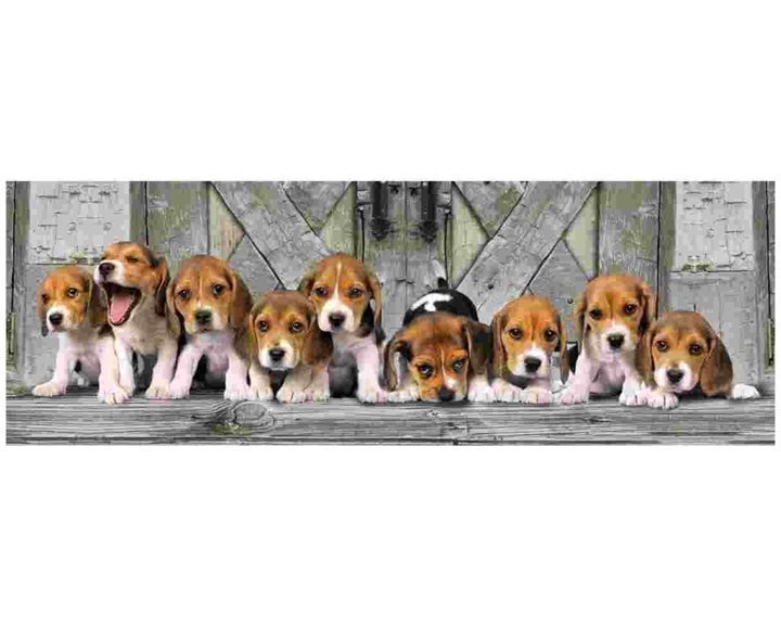 Clementoni Παζλ Panorama High Quality Collection Σκυλάκια Beagles 1000 τμχ - Compact Box