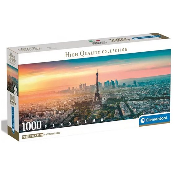 Clementoni Παζλ Panorama High Quality Collection Παρίσι 1000 τμχ - Compact Box