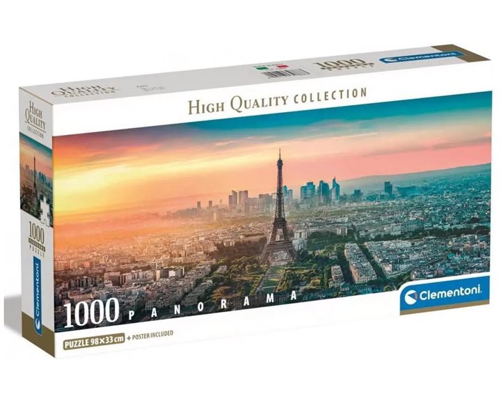 Clementoni Παζλ Panorama High Quality Collection Παρίσι 1000 τμχ - Compact Box