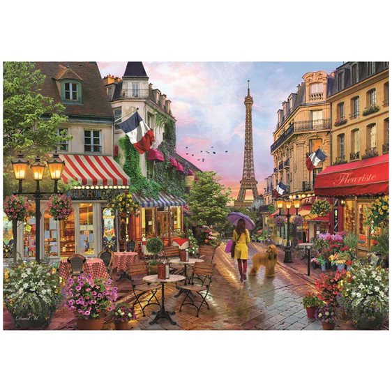 Clementoni Παζλ High Quality Collection Flowers In Paris 1000 τμχ - Compact Box