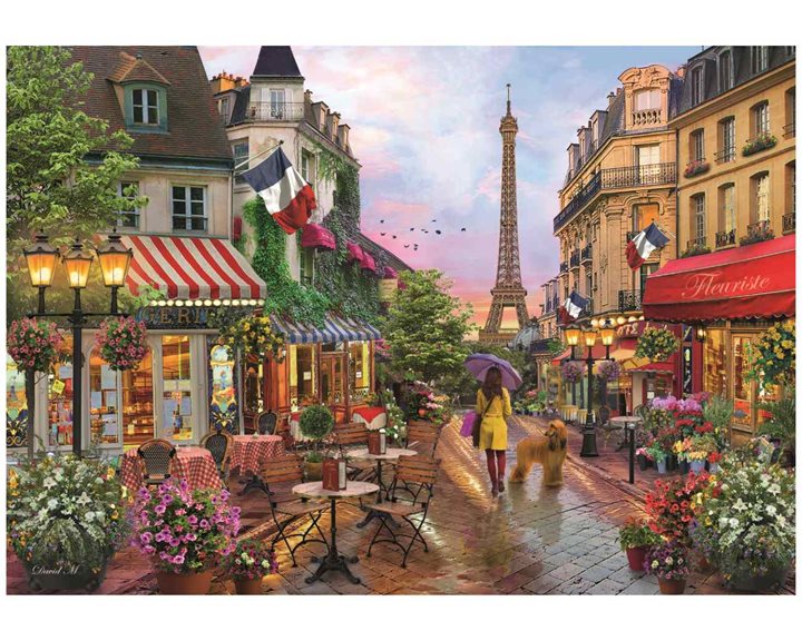 Clementoni Παζλ High Quality Collection Flowers In Paris 1000 τμχ - Compact Box
