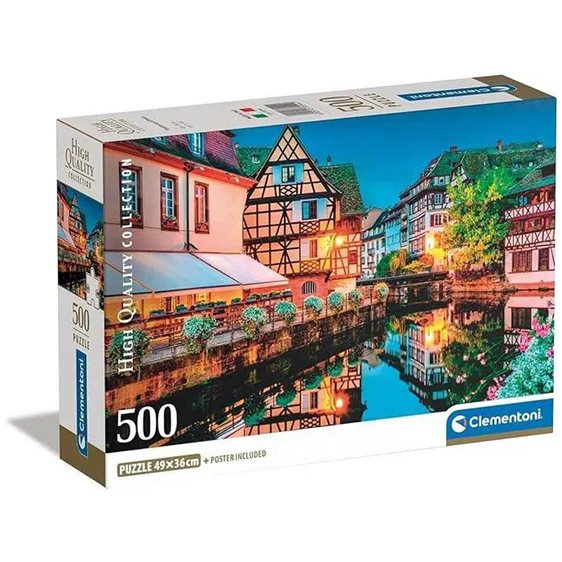 Clementoni Παζλ High Quality Collection Παλιά Πόλη Στρασβούργο 500 τμχ - Compact Box