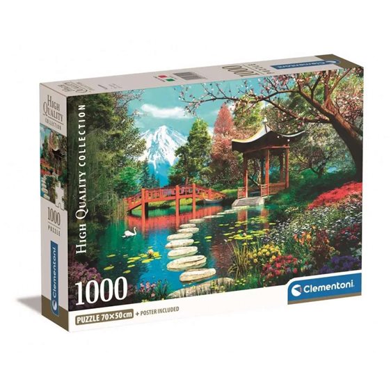 Clementoni Παζλ High Quality Collection Κήπος Φίτζι 1000 τμχ - Compact Box